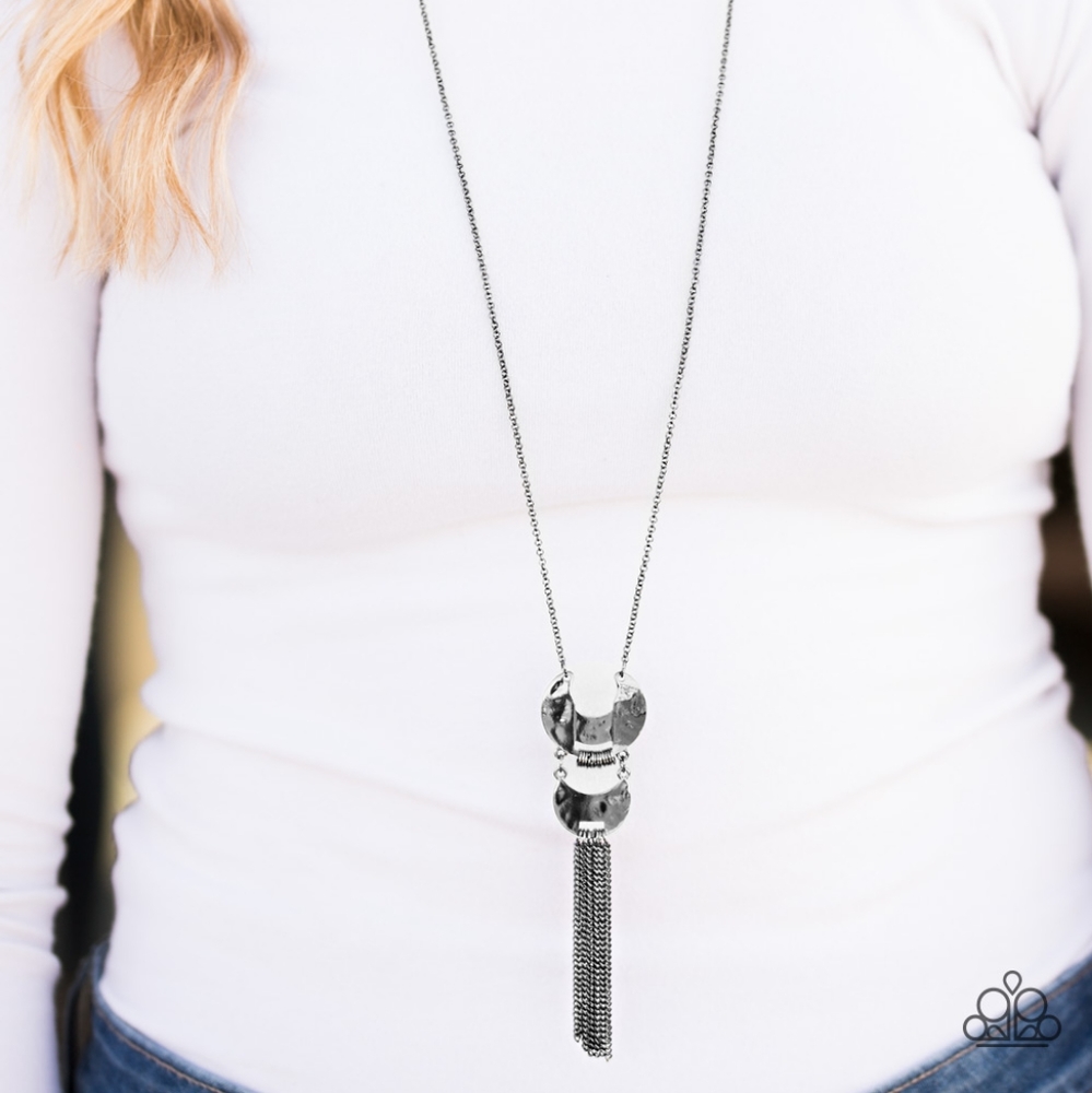 Paparazzi Lunar Legend Black Necklace Set